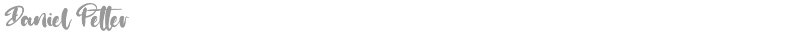 Daniel Petter font preview